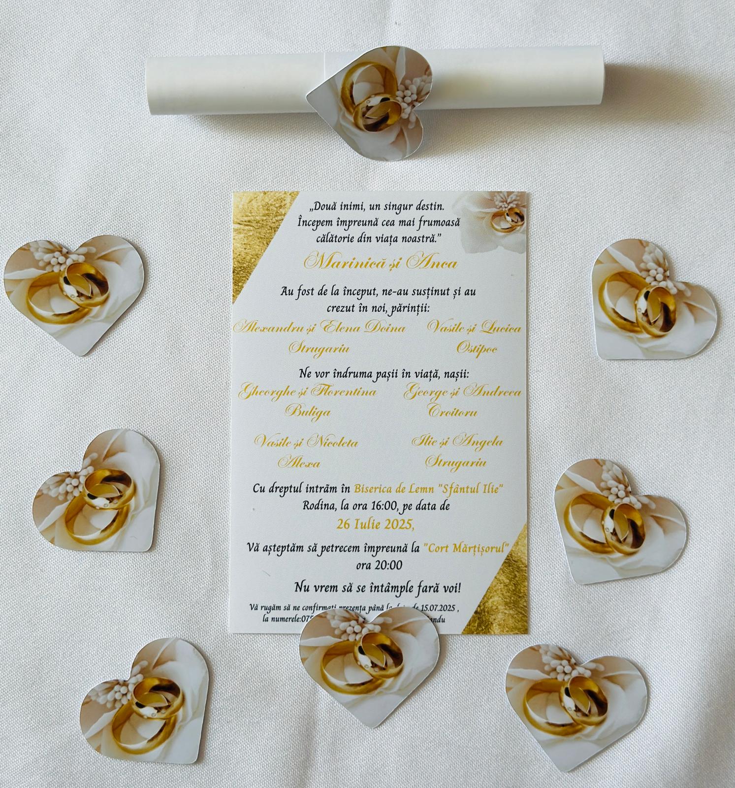 Invitație Rulată Personalizabilă - imagine 9